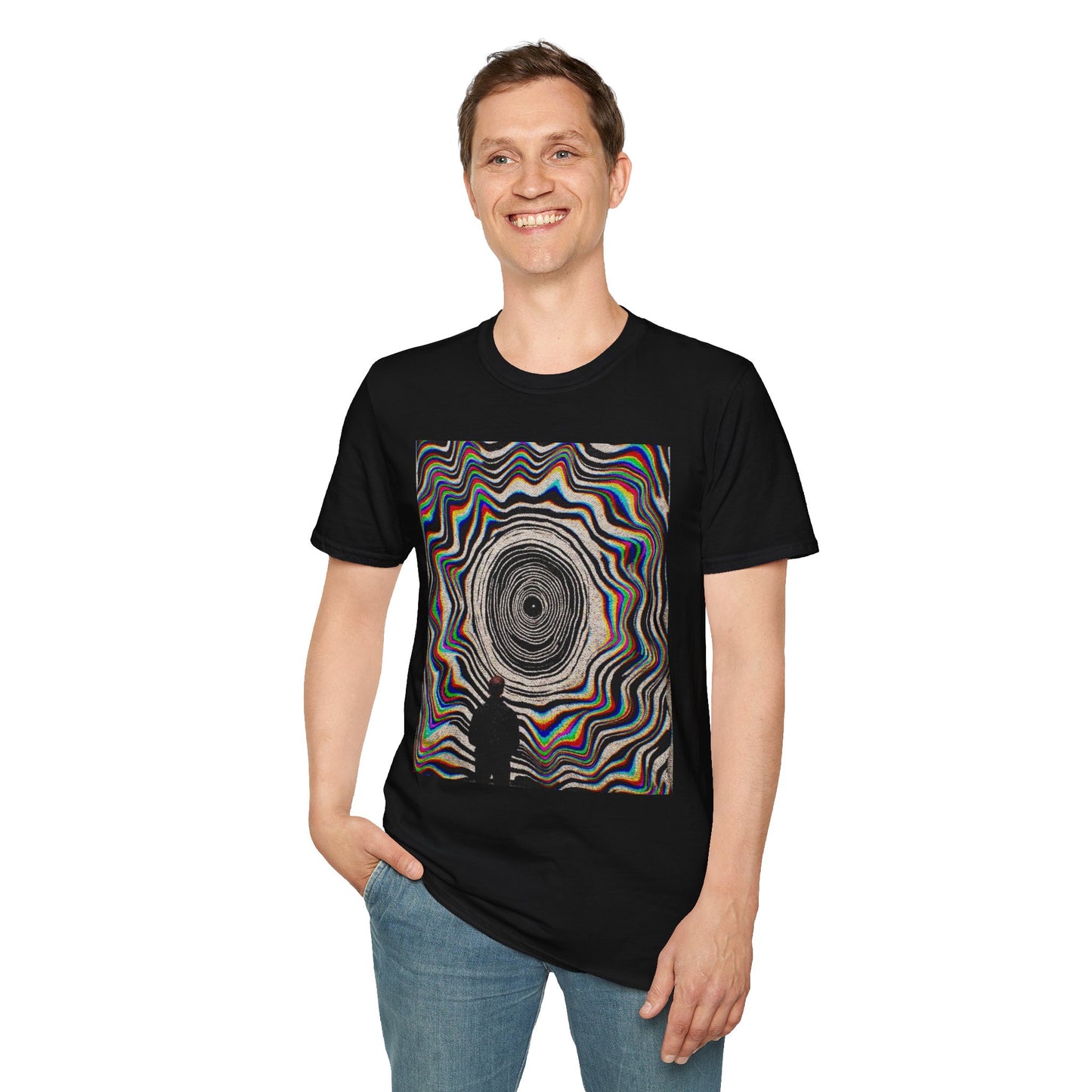 Psychedelic Swirl Unisex Softstyle T-Shirt