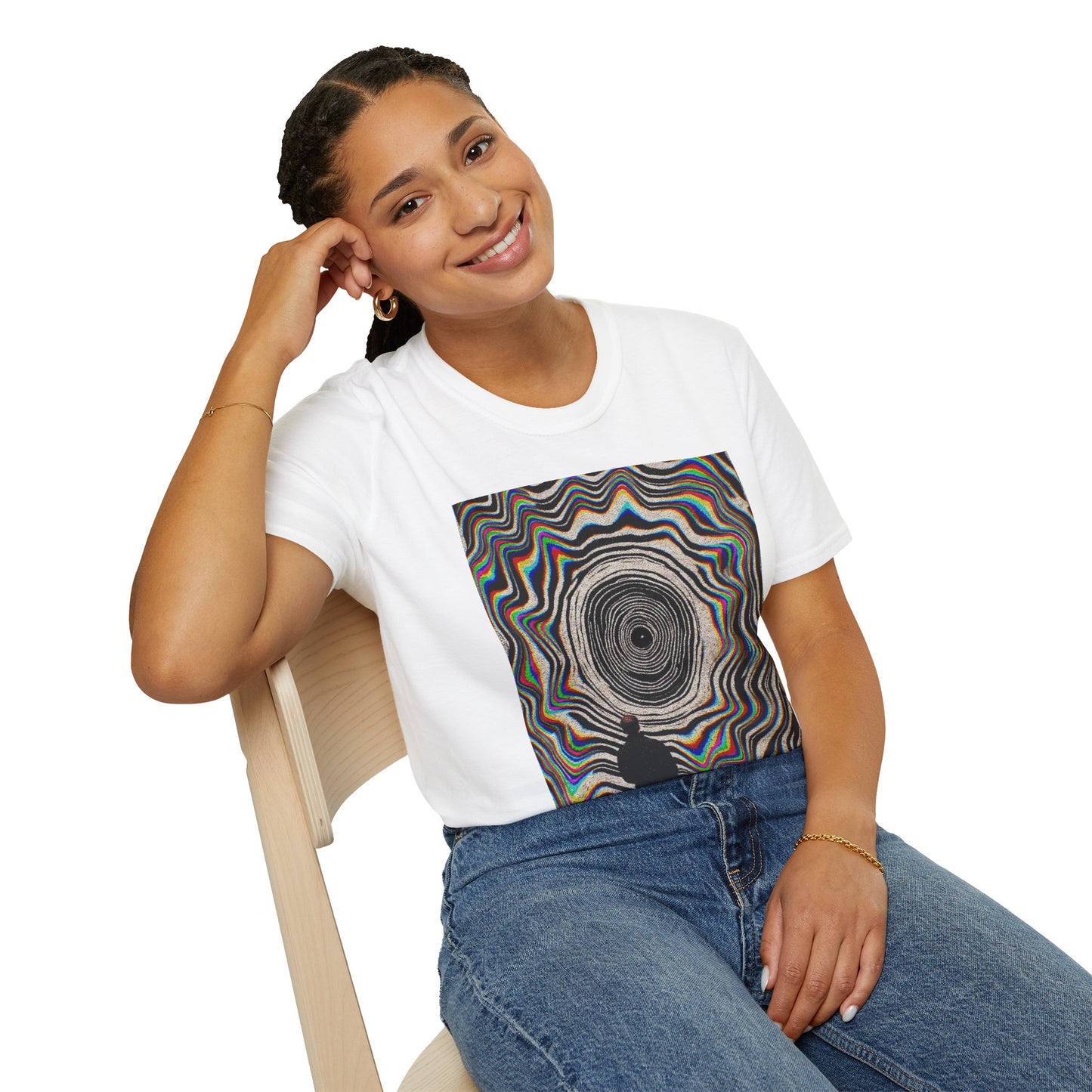 Psychedelic Swirl Unisex Softstyle T-Shirt